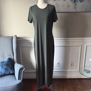 Theory Elegant Olive Green Dress Size L